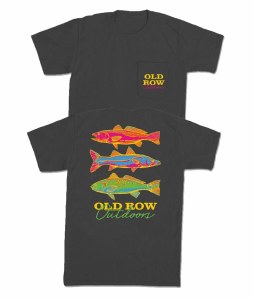 Old Row Outdoors Neon Fish T-Shirt SMALL
