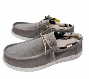 Hey Dude Wally Stretch BEIGE Shoes 9