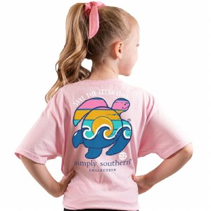 Simply Southern Save Waves T-Shirt Youth LARGE