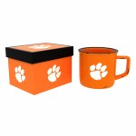Additional picture of Clemson Tigers 14oz Ceramic Camp Cup with Enamel Finish