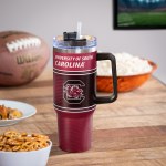 Additional picture of South Carolina Gamecocks 40oz Stainless Steel Canyon Cup w/ Straw