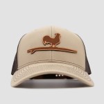 Additional picture of Beach & Barn Etched Leather Snapback Hat