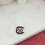 Additional picture of South Carolina Gamecocks Crystal Necklace