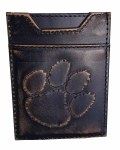 Additional picture of Clemson Tigers Burnished Men's Front Pocket Wallet