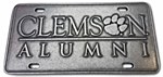 Clemson ALUMNI Raised Letters Pewter Plate