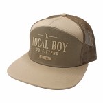 Additional picture of Local Boy Outfitters Lucky Text 7 Panel TAN/DARK TAN Hat
