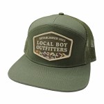 Additional picture of Local Boy Outfitters Vintage ESTD Badge 7 Panel DARK GREEN/GREEN Hat