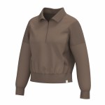 Additional picture of Local Girl Velvet Fleece Quarter Zip COCOA X-SMALL