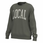 Additional picture of Local Girl Crescent Crew OLIVE  X-SMALL