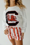 Additional picture of South Carolina Gamecocks Mascot Chenille Comfort Crewneck SMALL