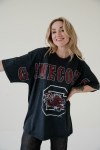 Additional picture of South Carolina Gamecocks Ladies Southern Split OS Band BLACK Tee X-SMALL