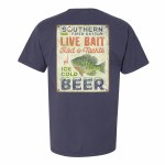 Additional picture of Southern Fried Cotton Live Bait Cold Beer T-Shirt MEDIUM