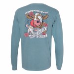 Additional picture of Southern Fried Cotton Cow Lick Kisses LONG Sleeve T-Shirt SMALL