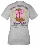 Additional picture of Simply Southern SMALL TOWN GIRL T-Shirt X-LARGE