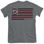 Additional picture of South Carolina Gamecocks USA Flag T-Shirt SMALL