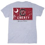 Additional picture of South Carolina Gamecocks Liberty Flag T-Shirt SMALL