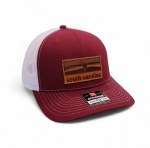 Additional picture of South Carolina Gamecocks LANDSCAPE Leather Patch Adjustable Hat