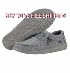 Additional picture of Hey Dude Men's Wally Sox GREY Size 9