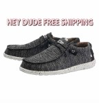 Additional picture of Hey Dude Wally Sox BLACK/WHITE Size 8