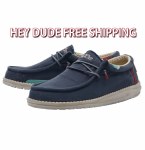 Additional picture of Hey Dude Men's Wally Washed BLUE SPACE Size 10