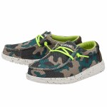 Additional picture of Hey Dude Wally Youth SOX TAUP CAMO YTH11