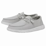 Additional picture of Hey Dude Ladies Wendy Slub Canvas LIGHT GREY  Size 8