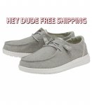 Additional picture of Hey Dude Wendy Chambray BRAID GREY Ladies 5