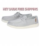 Additional picture of Hey Dude Ladies Wendy Chambray LIGHT GREY LADIES L6