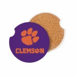 Additional picture of Clemson Tigers Car Coaster Set (2 Pack)