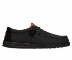 Additional picture of Hey Dude Wally Washed Canvas Black Size 7