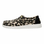 Additional picture of Hey Dude Wendy Leopard BLACK/GREY Ladies 10
