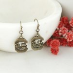 Additional picture of South Carolina Gamecocks Vintage Logo Earrings