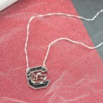 Additional picture of South Carolina Gamecocks Crystal Necklace