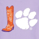 Additional picture of Clemson Tigers Show N Boots T-Shirt MEDIUM