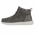 Additional picture of Hey Dude Ladies Eloise RECYCLED LEATHER GRANITE GREY Size 6