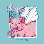 Additional picture of Southernology Hogs & Kisses T-Shirt SMALL