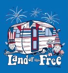 Additional picture of Land of The Free Gnomes T-Shirt MEDIUM