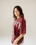 Additional picture of South Carolina Gamecocks Ladies Southern Split OS Band MAROON Tee X-SMALL