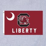 Additional picture of South Carolina Gamecocks Liberty Flag T-Shirt SMALL