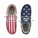 Additional picture of Hey Dude Wally PATRIOTIC AMERICAN FLAG Size 8