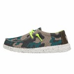 Additional picture of Hey Dude Wally Youth SOX TAUP CAMO YTH11