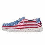 Additional picture of Hey Dude Wally Youth STARS N STRIPES Size YTH2