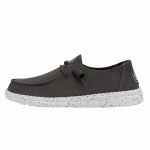 Additional picture of Hey Dude Ladies Wendy Slub Canvas DARK GREY  Size 6