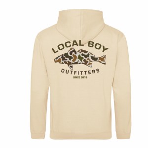 Local Boy Outfitters Vintage Redfish Cotton Hoodie SMALL