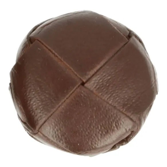 Buttons 25mm Football Brown