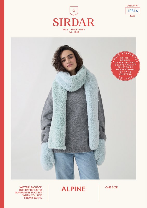 Sirdar 10816 Scarf/Mitts Alpin
