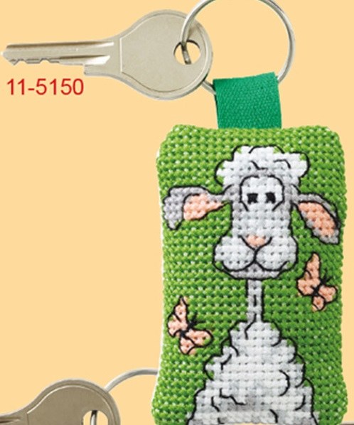 Keyring Cross Stitch Sheep