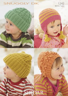 Sirdar 1242 Hats in Snuggly