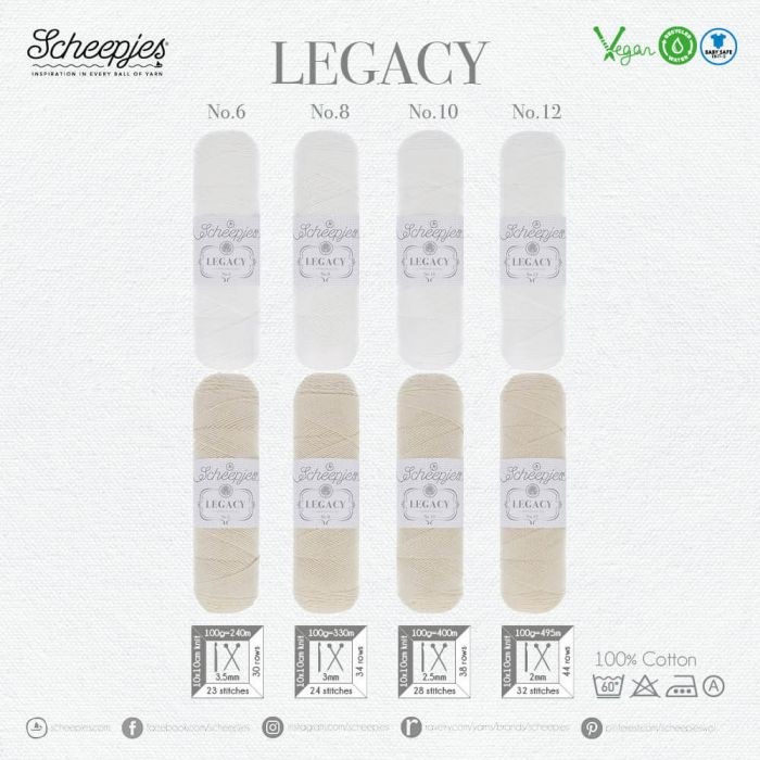 Scheepjes Legacy Nat S6 White