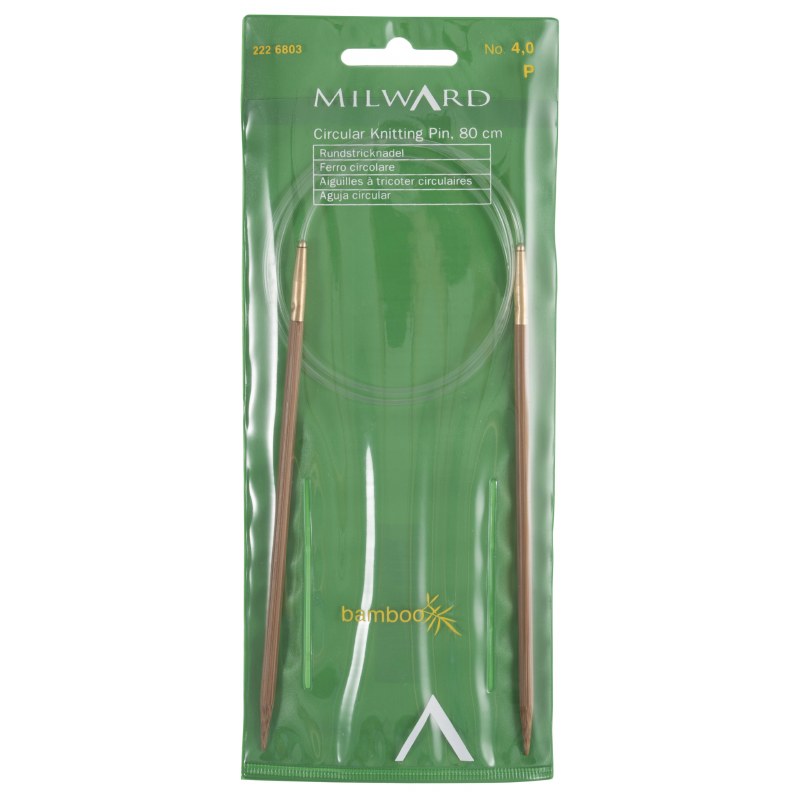 Milward Bamboo Circ 80cmx4.0mm